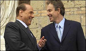 Blair en Berlusconi ...