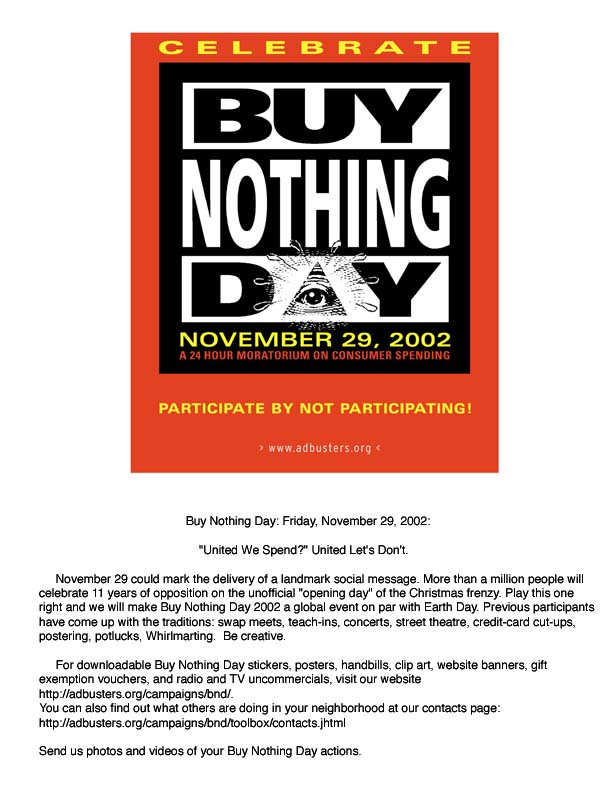 buy nothing day 2002...