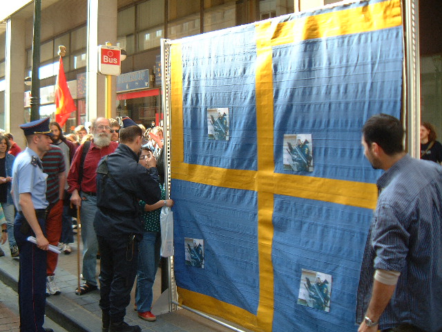 Demo at Swedish amba...