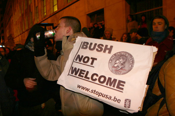 Bush Not Welcome...