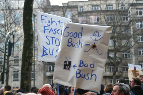 foto's anti-bush be...