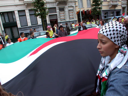 Palestijnse vlag op ...