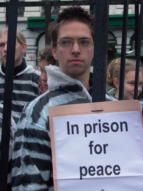 In prison for peace...